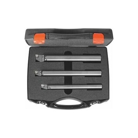 Holex Steel Boring Bar Set, 3 Pieces, for CC 3 Inserts, Left-Hand 260037 SET09